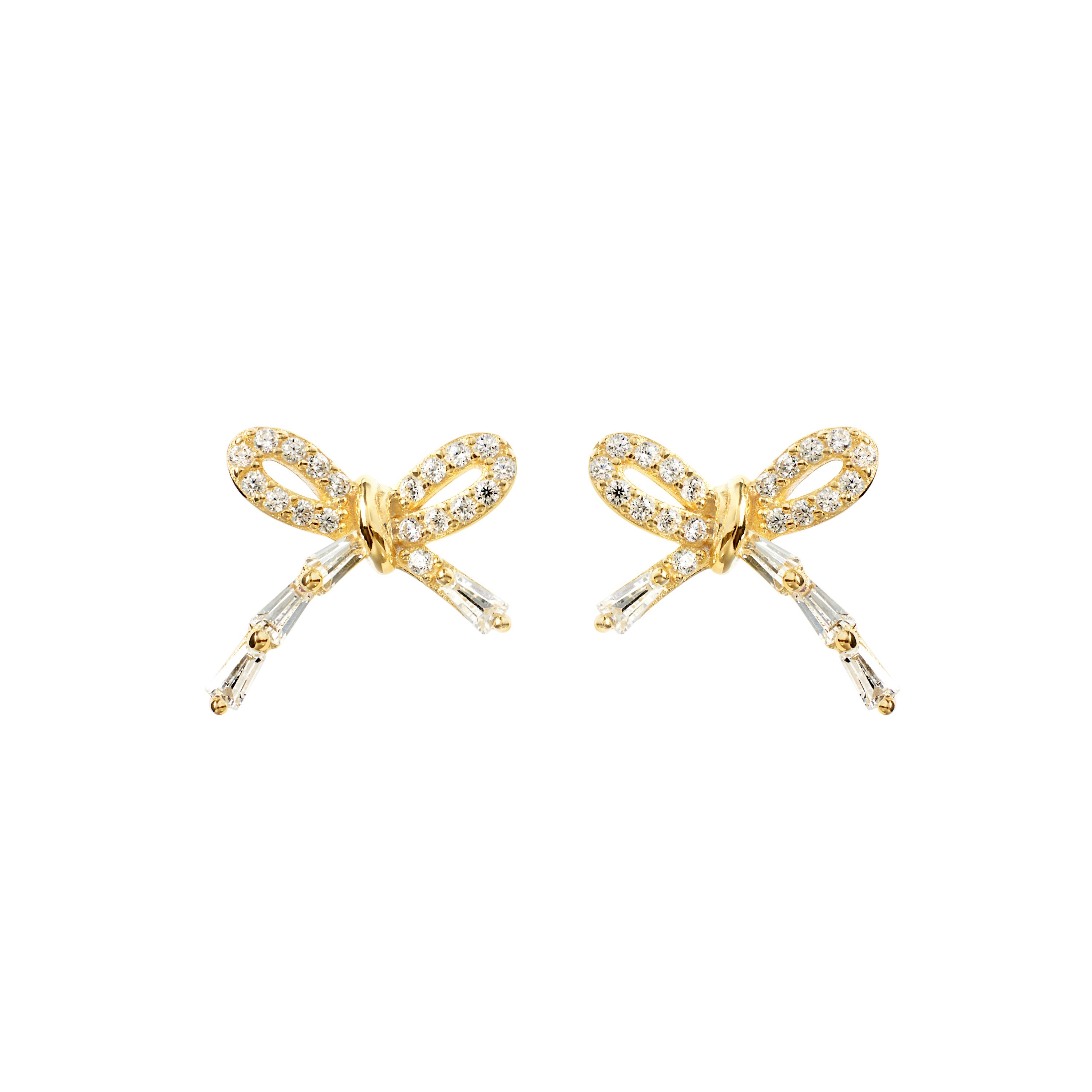 Bow Affair CZ Earrings